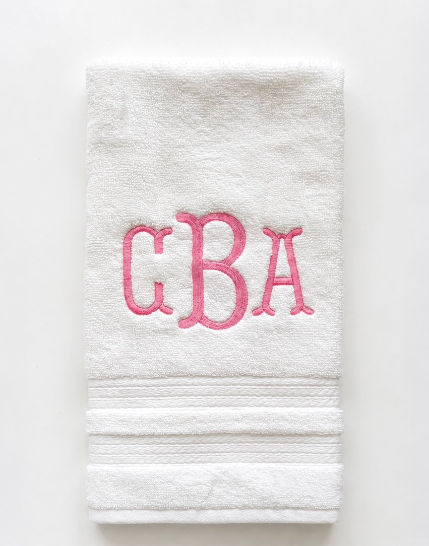 Custom Monogrammed Towels
