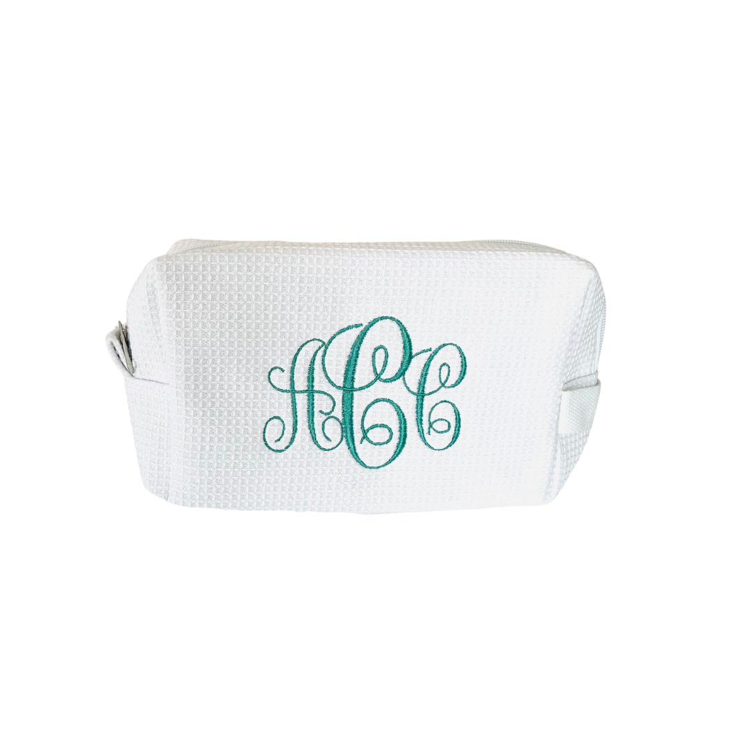 Custom Monogram Embroidered Makeup Bag