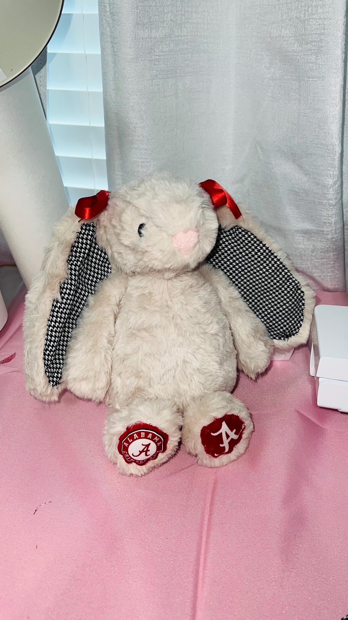Custom College Bunny –  Plush Gift for Baby or Dorm!