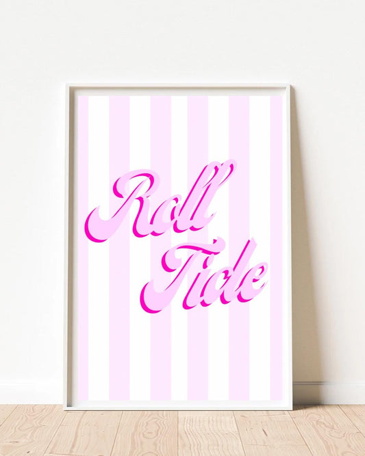 Roll Tide Wall Art: Alabama Crimson Tide Dorm Decor (Digital Download)