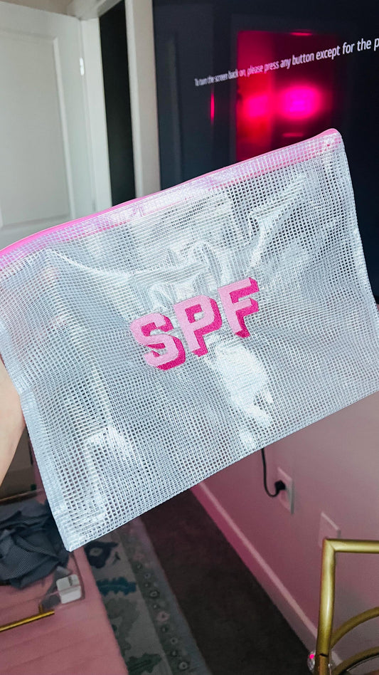 Mesh Pouch With Custom Saying!