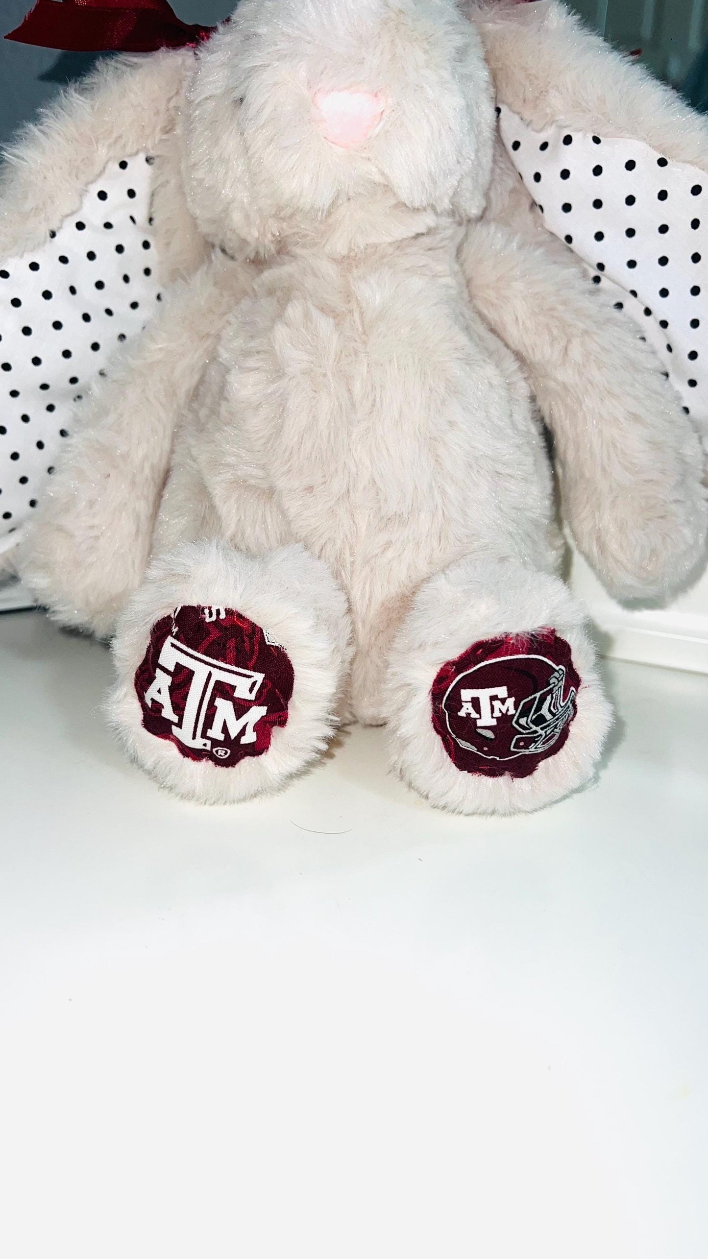 Custom College Bunny –  Plush Gift for Baby or Dorm!